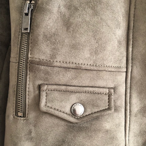 Olive biker moto jacket - S - EUC - Picture 5 of 8